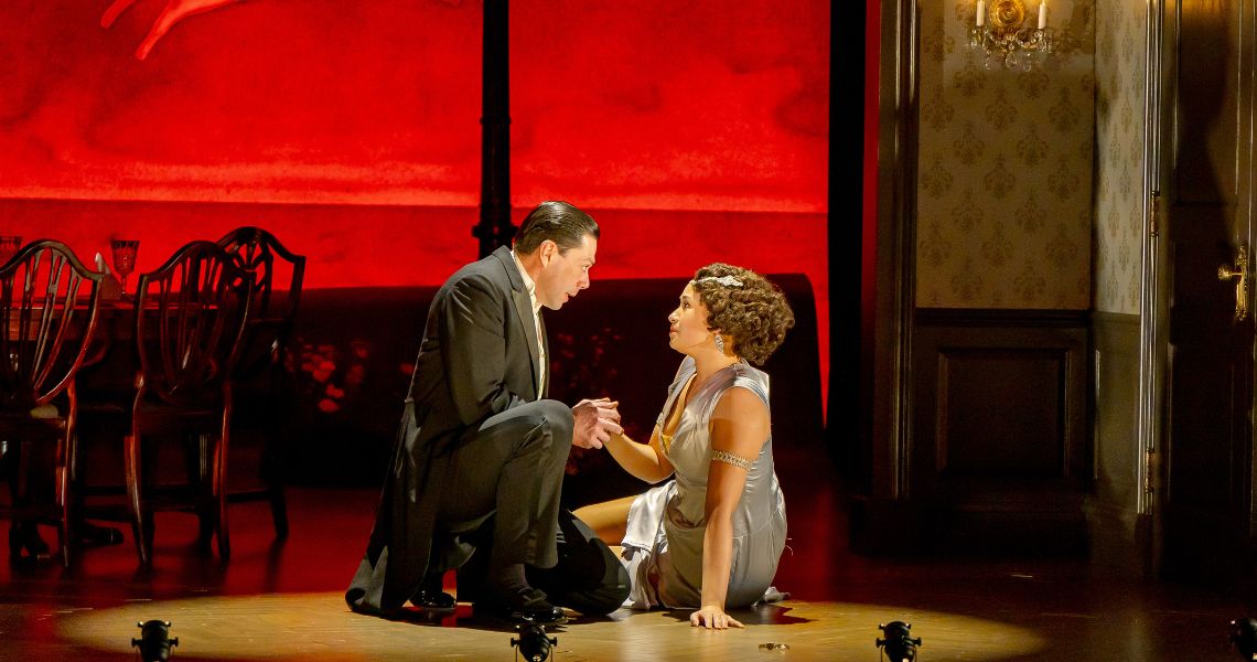 Matt Bowdren (Archie) and Amira Danan (Nancy/Chloe). Photo by Mikki Schaffner.