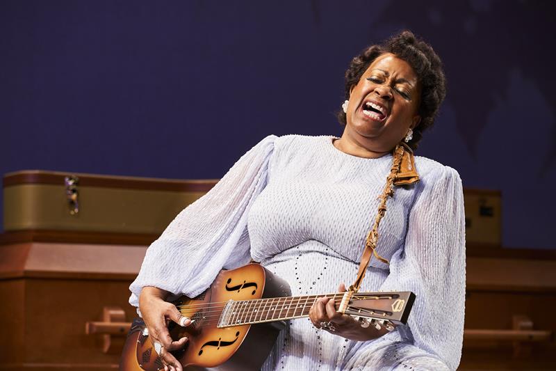 Miche Braden as Sister Rosetta Tharpe. Photo Credit Roger Mastroianni Miche Braden as Sister Rosetta Tharpe. Photo Credit Roger Mastroianni