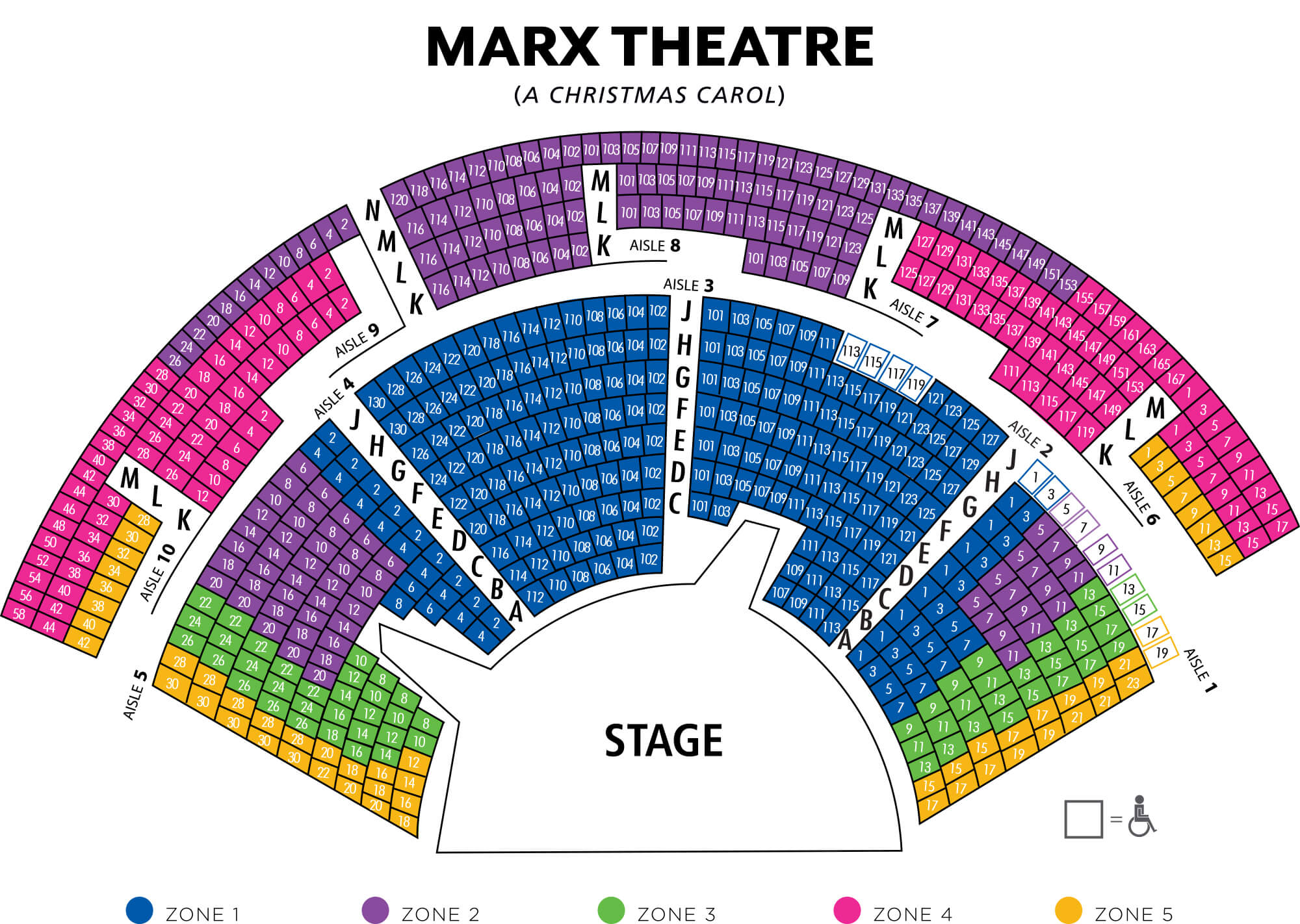 Saratoga Performing Arts Center - 2017 18 Mx Seating Chart (carol)web 