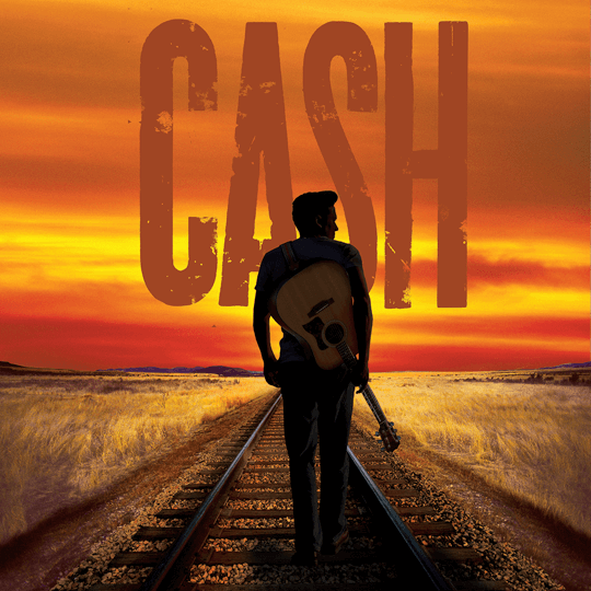 Johnny Cash on train tracks