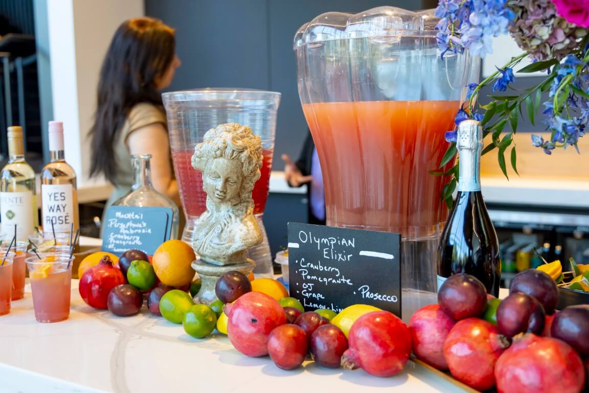 Drinks at an event